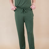 Close up of Men's Lounge Pants in Fir