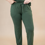 Close up of the Women's Lounge Pants in Fir 