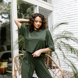 Bamboo Women's Short Sleeve Tee in Fir