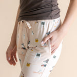 Close up of the pocket of the Women's Lounge Pants in Gilmore Girls with model's hand in pocket