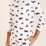 Men's Jogger Set in Holiday Tree Farm