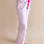 Side view and close up of the Women's Lounge Pants in Cocktail