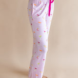 Side view and close up of the Women's Lounge Pants in Cocktail