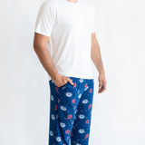Man modeling Men's Lounge Pants in Celebration