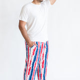 Man modeling Men's Lounge Pants in Liberty Rip Tide