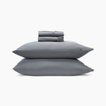Prodcut photo of the Bamboo Sateen Sheet Set in Ash