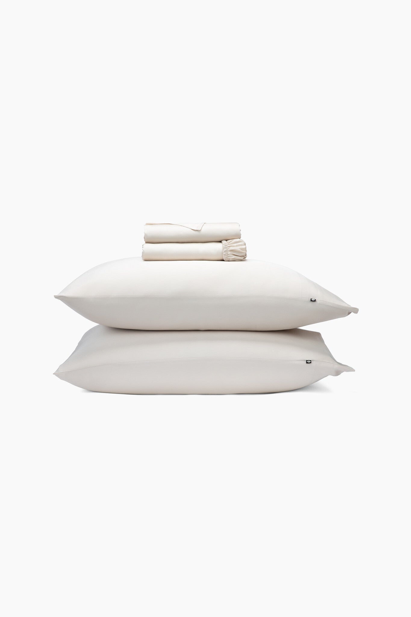 Product photo of the Bamboo Sateen Sheet Set in Champagne