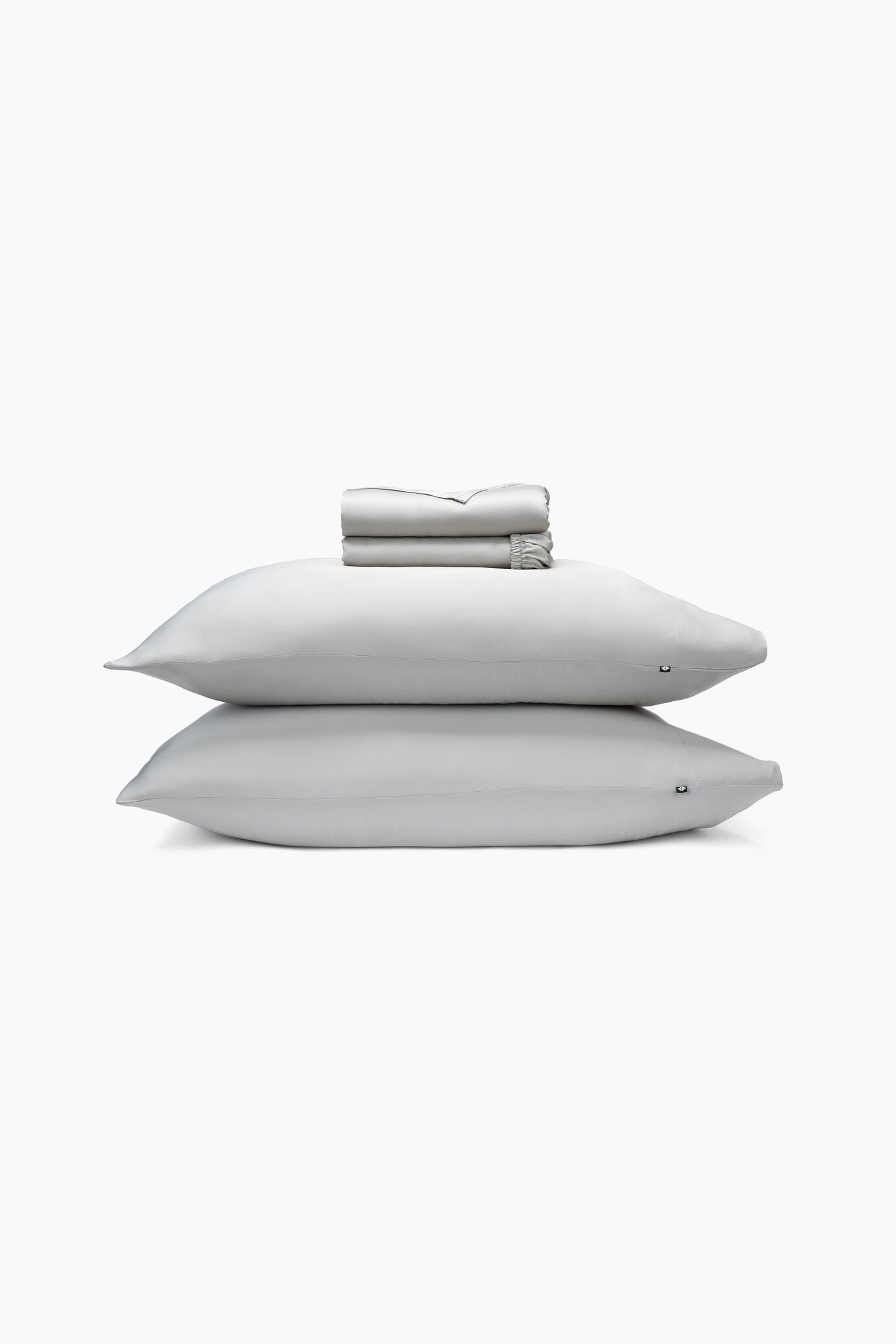 Product photo of the Bamboo Sateen Sheet Set in Dove Gray