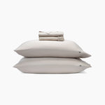 Product photo of the Bamboo Sateen Sheet Set in Sand Stone