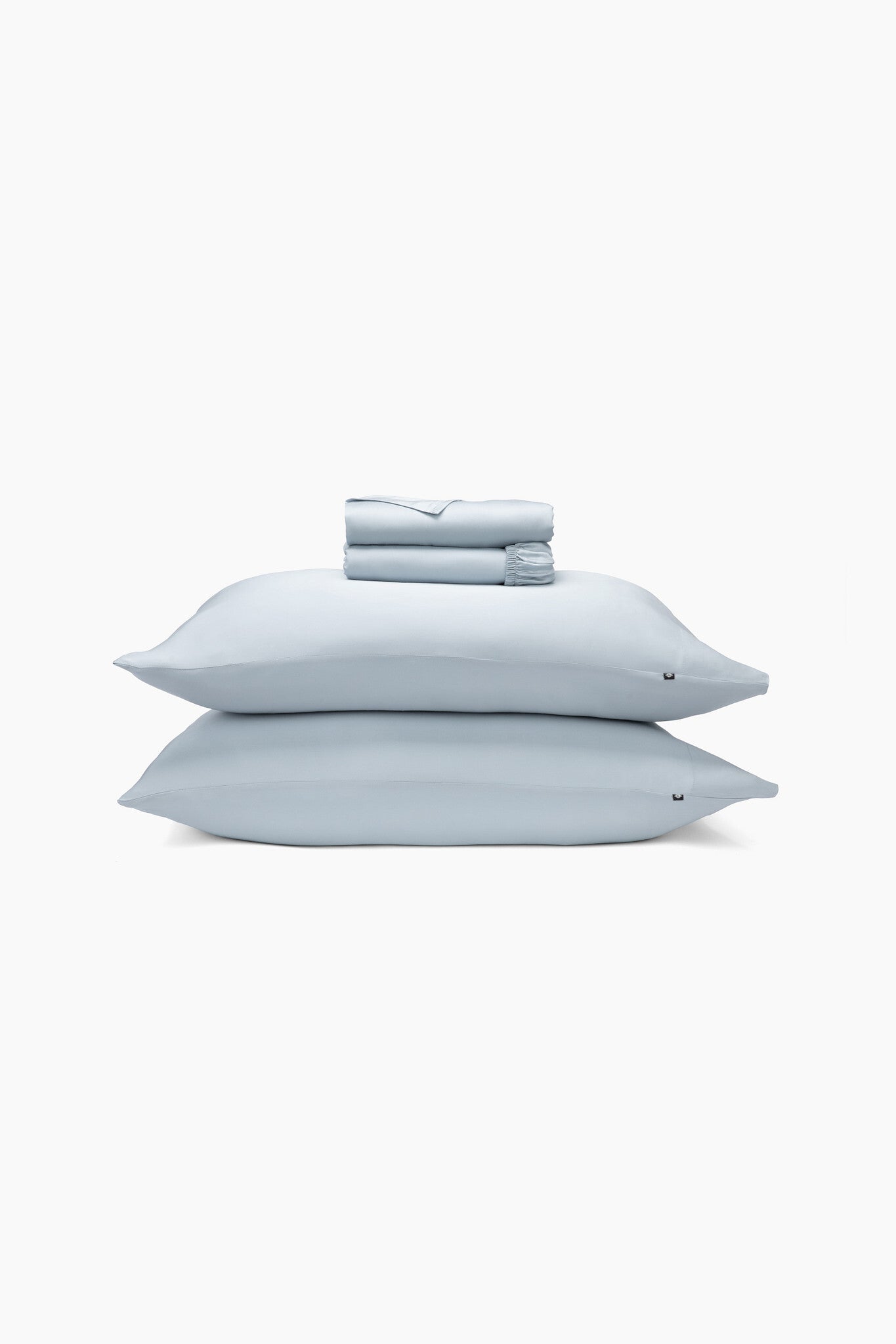 Product photo of the Bamboo Sateen Sheet Set in Ice