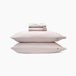 Product photo of the Bamboo Sateen Sheet Set in Rose Quartz