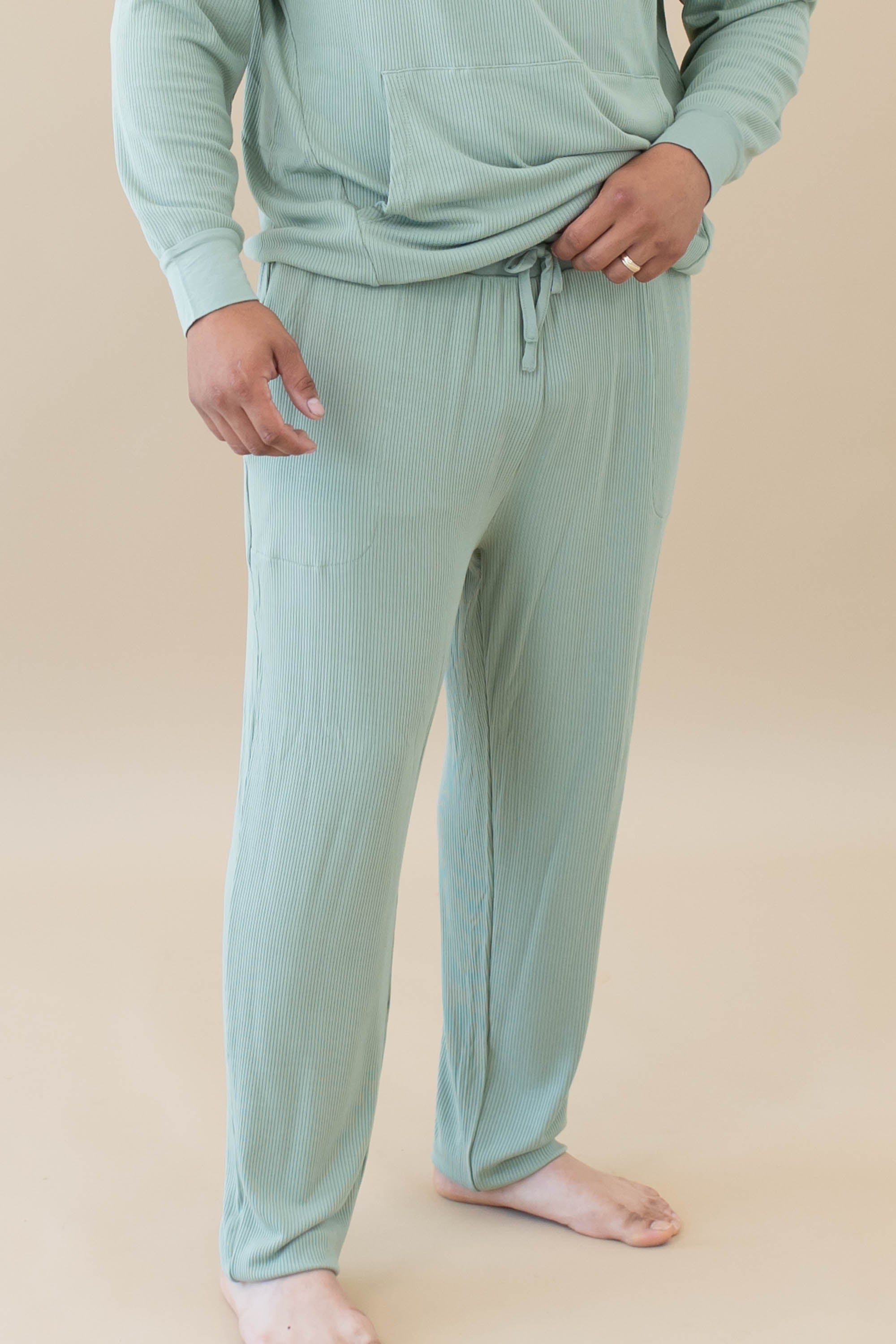 Kyte Baby's Men's Ribbed Jogger Pant in Thyme