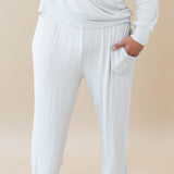 Kyte Baby's Men's Ribbed Jogger Pant in Oat