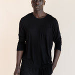Male model wearing the Men's Jogger Set in Midnight