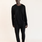 Male model wearing the Men's Jogger Set in Midnight