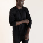 Male model wearing the Men's Jogger Set in Midnight