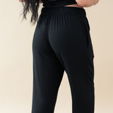Closer up of the back of the Women's Lounge Pants in Midnight