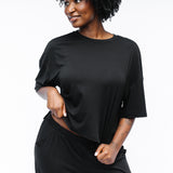 Bamboo Women's Short Sleeve Tee in Midnight