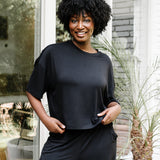 Bamboo Women's Short Sleeve Tee in Midnight