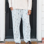 Men's Lounge Pants in Ski shown on a male model