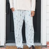 Men's Lounge Pants in Ski shown on a male model