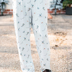 Men's Lounge Pants in Ski shown on a male model