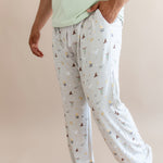 Close up of a male model wearing the Men's Lounge Pants in Starry Icon