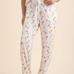 Women's Lounge Pants in Tulip shown on a female model