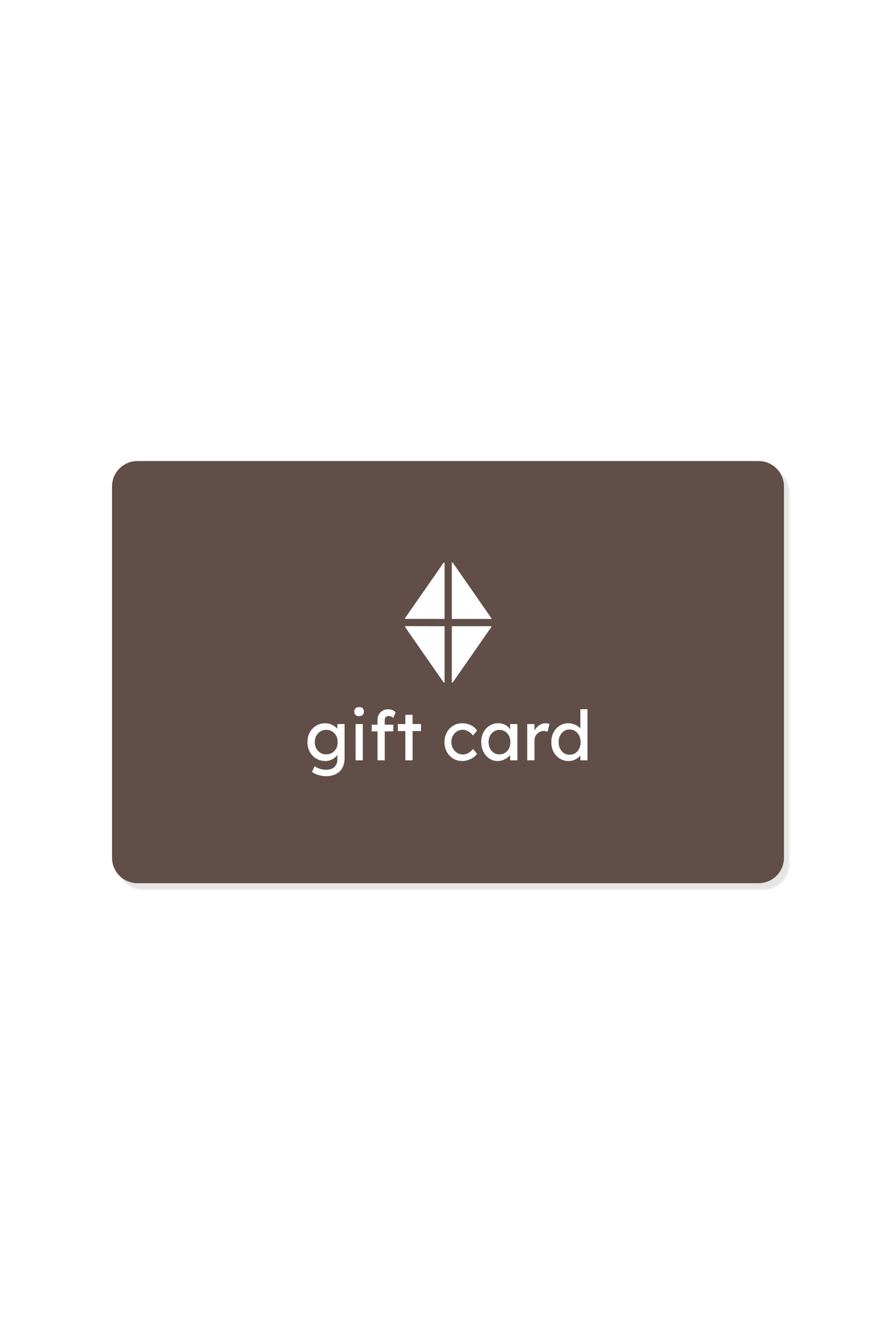 Brown gift card with a Kyte Living logo and text on a white background