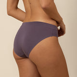 Woman wearing purple underwear