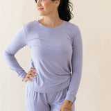 Model wearing the Women's Jogger Pajama Set in Taro