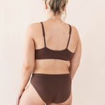 The back of the Women's Midi Brief in Toffee