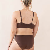 The back of the Women's Midi Brief in Toffee