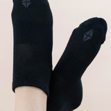 The Kyte Baby Logo on the Women's Ankle Socks 3-Pack in Midnight