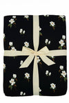 Kyte Baby's Adult Quilted Blanket in Big Midnight Magnolia 2.5
