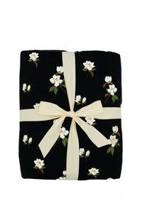 Kyte Baby's Throw Blanket in Big Midnight Magnolia 2.5