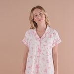 Modeling ballet toile pajama set ::: Model is 5'7" wearing size S ///