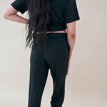 Video of woman modeling Women's Lounge Pants in Midnight